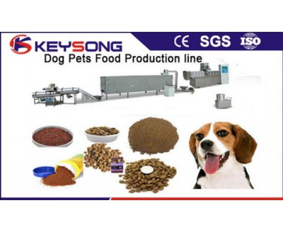 Extruded Dry Pet Dog Fish Feed Food Process Line