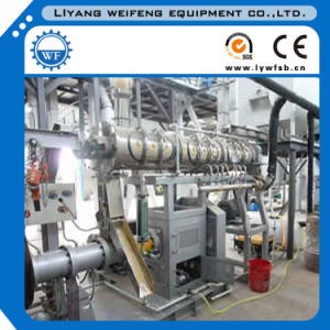 Twin Screw Wet Steam Fish Feed Mill Extruder, Bulking Machine