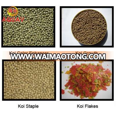 Ornamental fish food pellet products bottle package